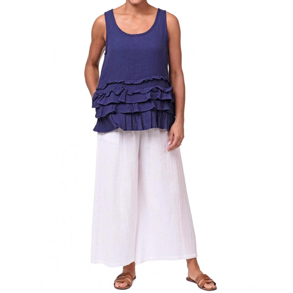 NEW TULIP CLOTHING cara tank top in navy